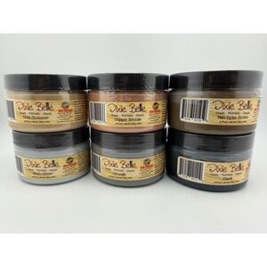 Dixie Belle Glaze 4oz, 6 Types: Gold, Copper Bronze, Silver, Grunge, Black